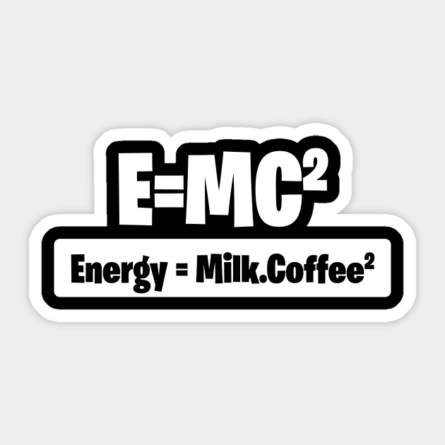 Energy from Coffee For Coffee Lovers Sticker by Science Puns